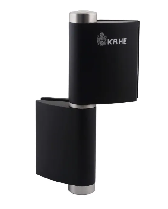 Balama hidraulică pentru despărțitor de birou Kahe, sticlă-pe-sticlă, neagră