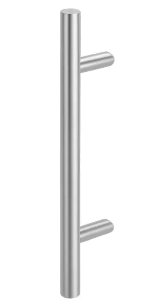 Mâner inox, lungime 500 mm, interax 300 mm, bară rotundă 32 mm, prindere 45°